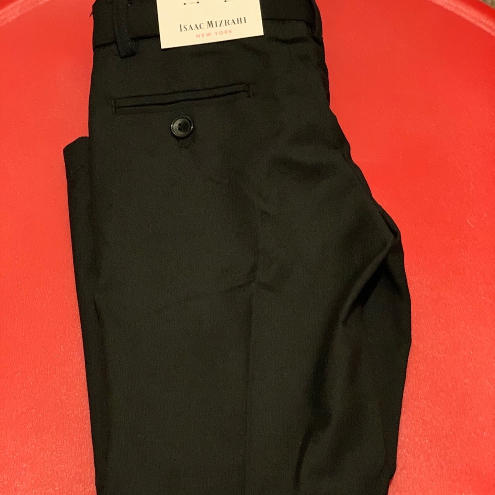 Black Isaac Mizrahi slacks - flat front size 5